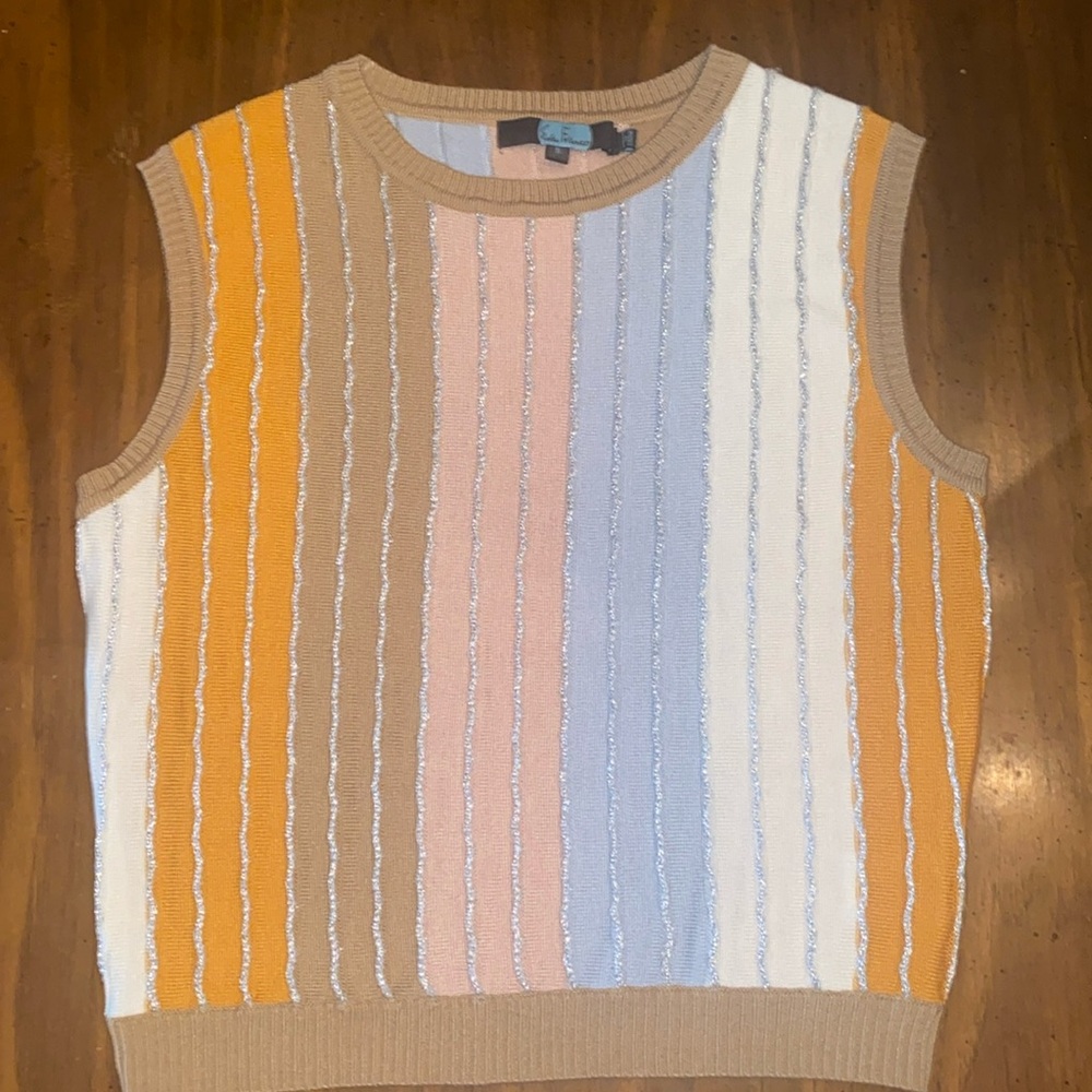 Lightweight sweater vest from Anthropologie.